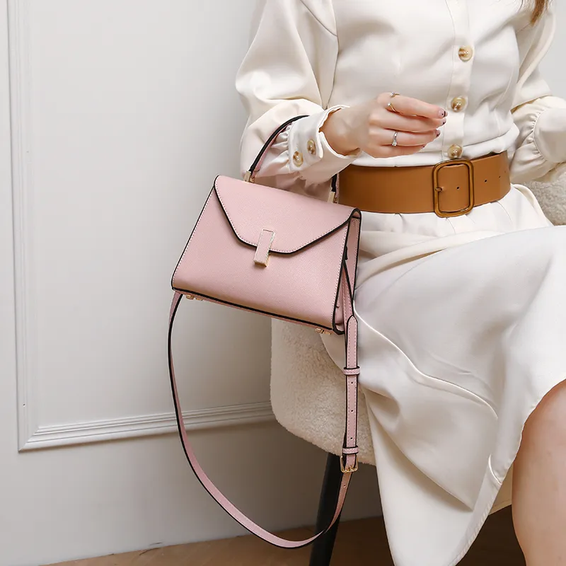 Vigno Synthetic Leather Crossbody Bags Handbags Regular Women's Ecru/Black/Red-24