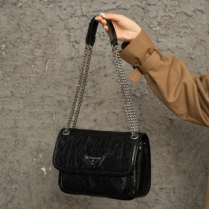 Vigno Synthetic Leather One Shoulder Handbags Regular Women's Black-33