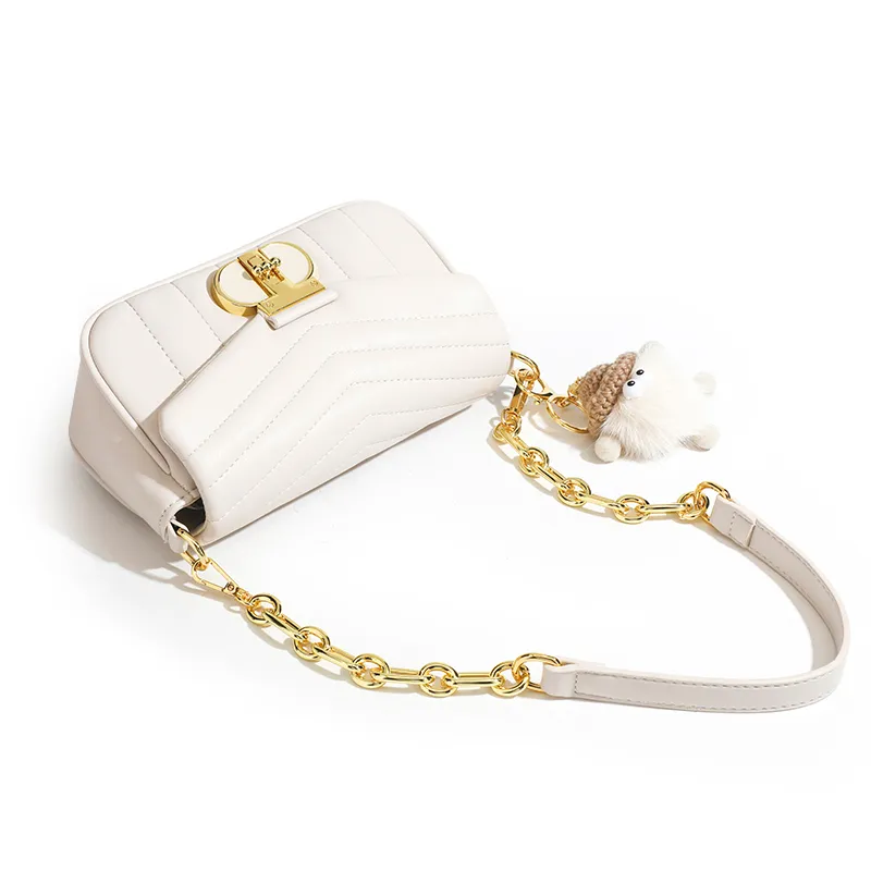 Vigno Synthetic Leather Crossbody Bags Shoulder Bags Regular Women's Black/Matcha Green/Shell Pink/Milk White-4