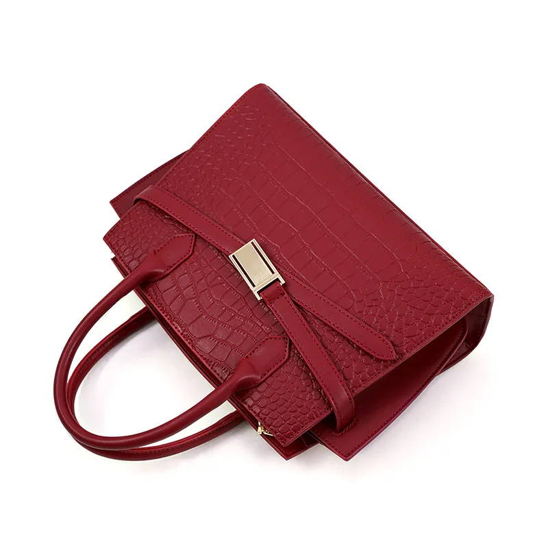 Vigno Synthetic Leather One Shoulder Handbags Regular Women's Red-2