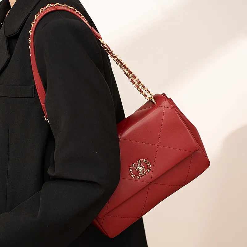 Vigno Synthetic Leather Shoulder Bag, Crossbody Bag Women's Red-6