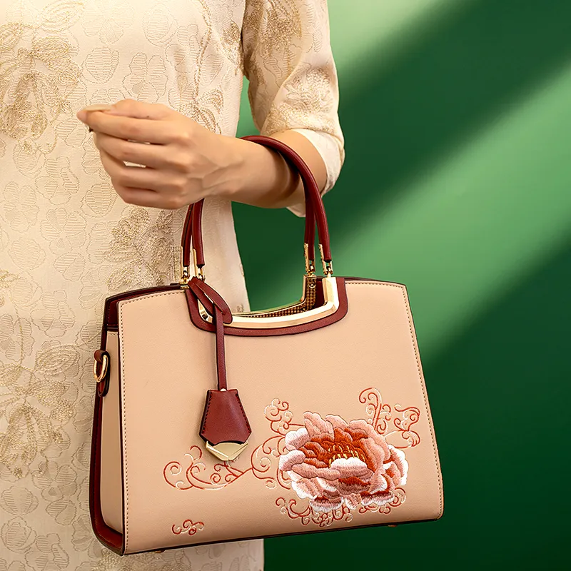 Vigno Synthetic Leather Handbag, One Shoulder, Crossbody Bag Regular Women's Apricot-6