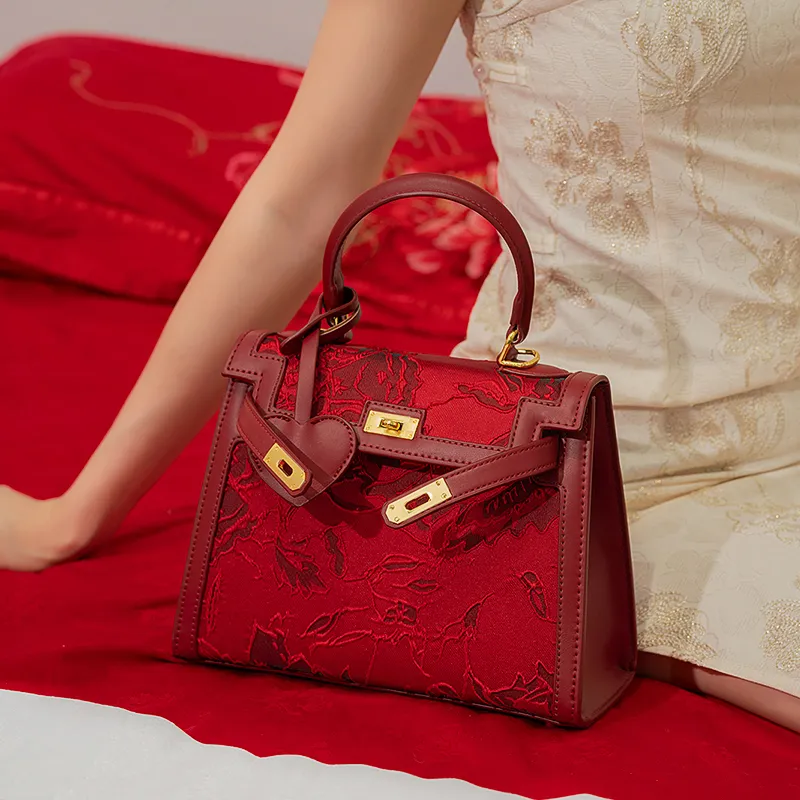 Vigno Synthetic Leather Shoulder Bag, Crossbody Bag, Handbag Regular Women's Red-5