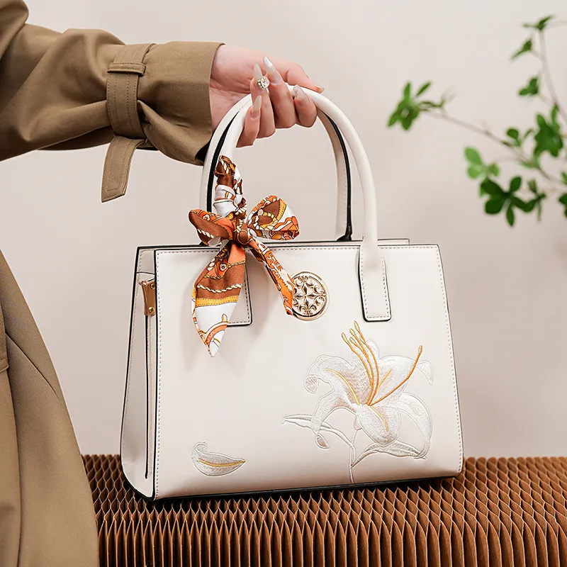 Vigno Synthetic Leather One Shoulder Handbags Regular Women's White-6