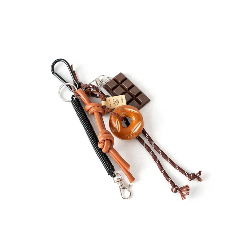 Vigno Polyester Charm Medium Size Unisex Brown-1