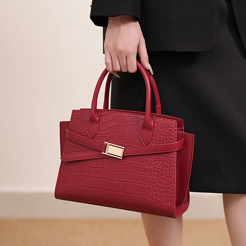 Vigno Synthetic Leather One Shoulder Handbags Regular Women's Red-7