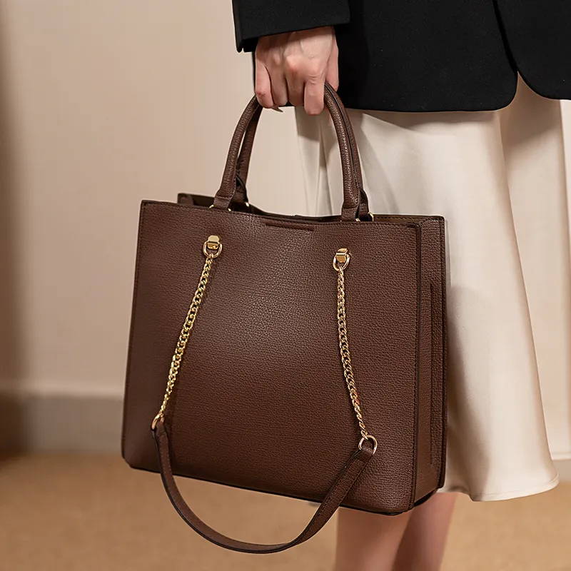 Vigno Synthetic Leather One Shoulder Handbag Regular Women's Brown/Khaki/Apricot/Black/Umber-6