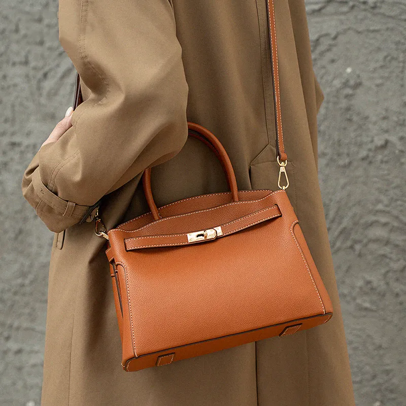Vigno Synthetic Leather Shoulder Bag Crossbody Bag Handbag Regular Women's Khaki/Brown/Red/Black-27