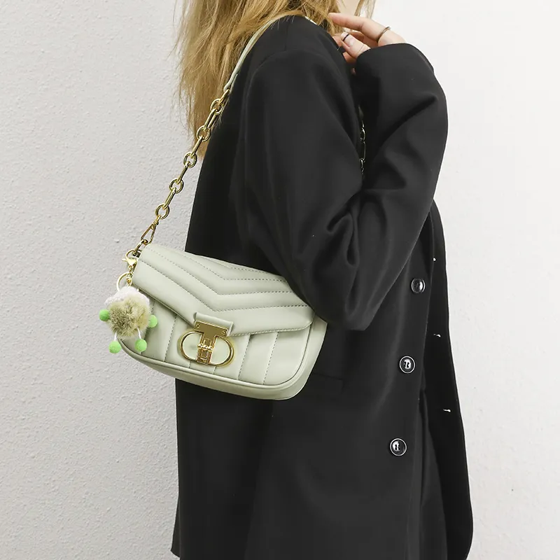 Vigno Synthetic Leather Crossbody Bags Shoulder Bags Regular Women's Black/Matcha Green/Shell Pink/Milk White-11