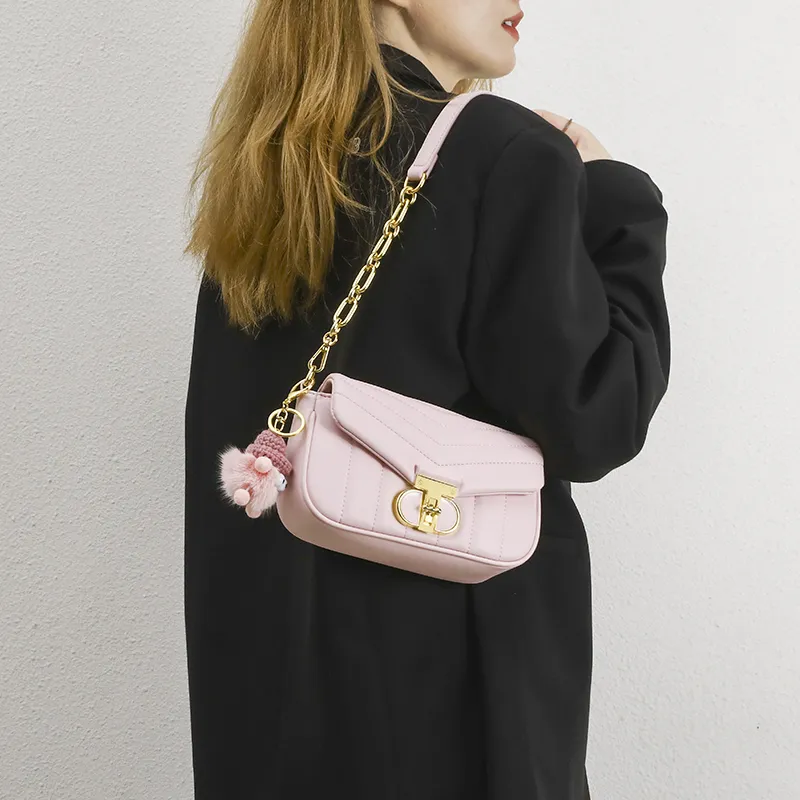 Vigno Synthetic Leather Crossbody Bags Shoulder Bags Regular Women's Black/Matcha Green/Shell Pink/Milk White-14