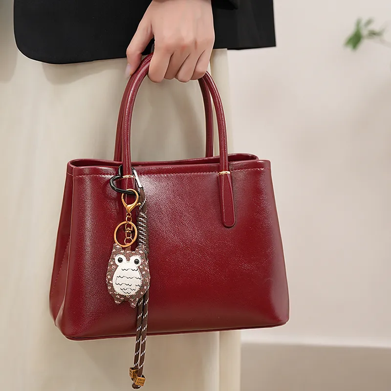 Vigno Synthetic Leather Handbag Regular Women's Red-7
