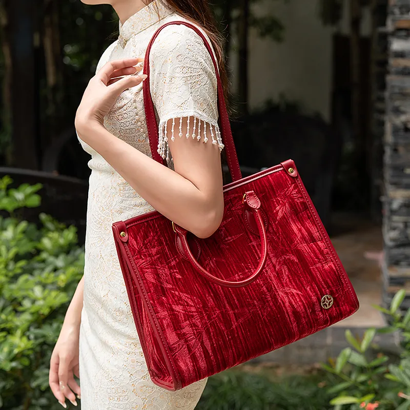 Vigno Synthetic Leather One Shoulder Handbags Regular Women's Red-7