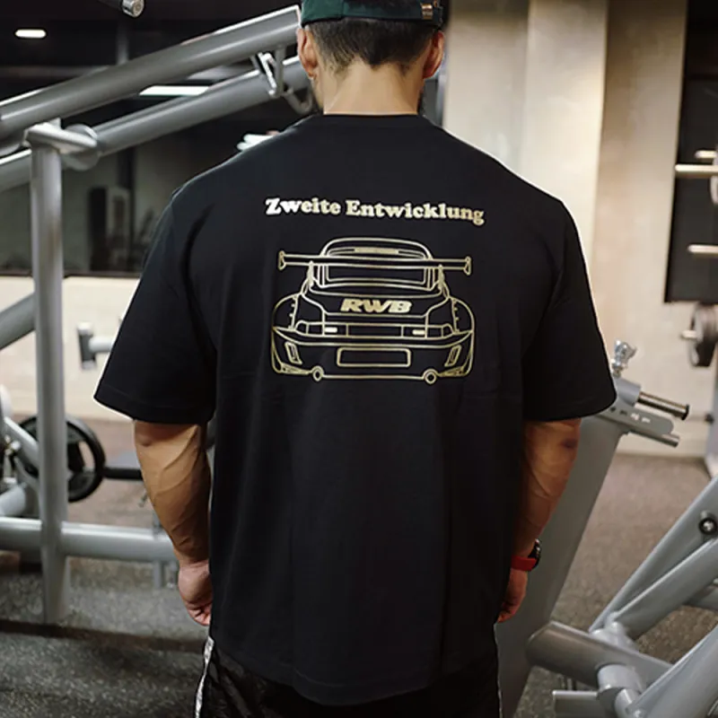 RAUH Welt BEGRIFF T Shirt Unisex Black Gold-2