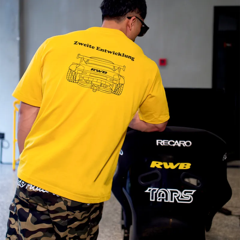 RAUH Welt BEGRIFF Short Sleeved T Shirts Unisex Ginger Yellow-3