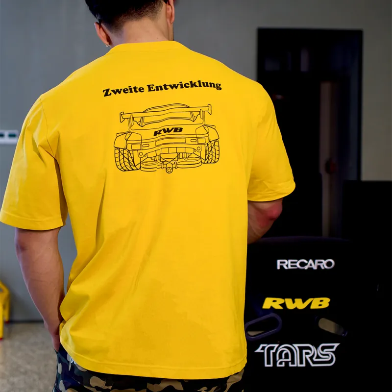 RAUH Welt BEGRIFF Short Sleeved T Shirts Unisex Ginger Yellow-4