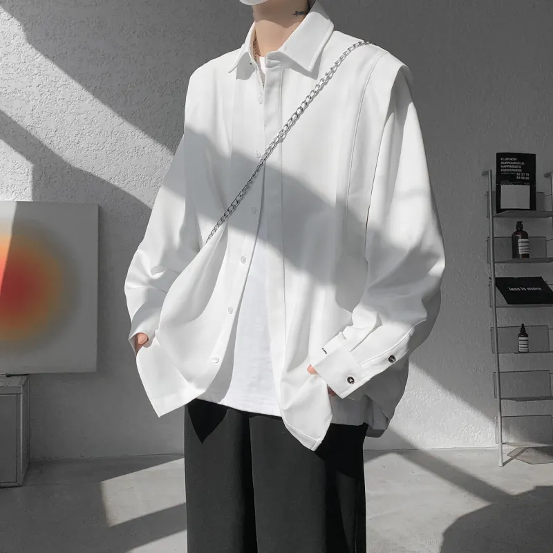 URBAN AUTHENTIC Shirt Unisex White-4