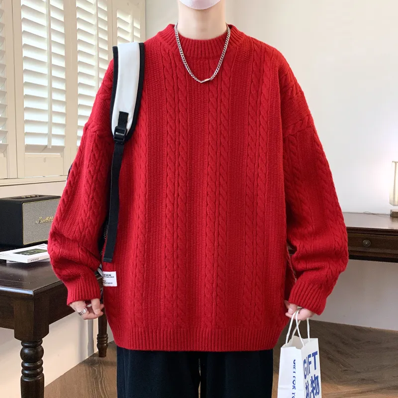 URBAN AUTHENTIC Knitwear Unisex Red-26