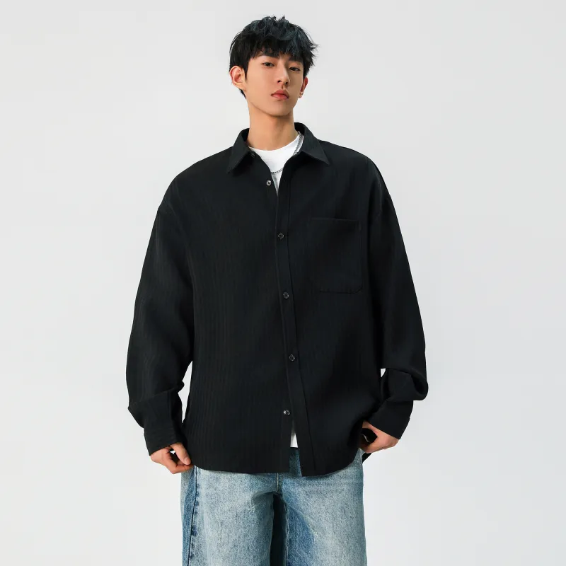 URBAN AUTHENTIC Shirt Unisex Black-3