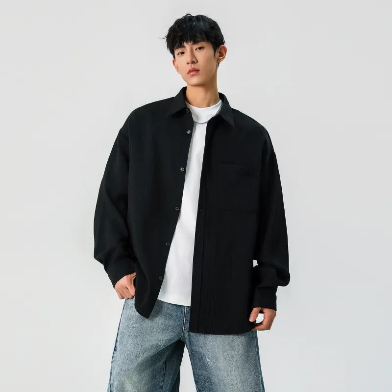 URBAN AUTHENTIC Shirt Unisex Black-2