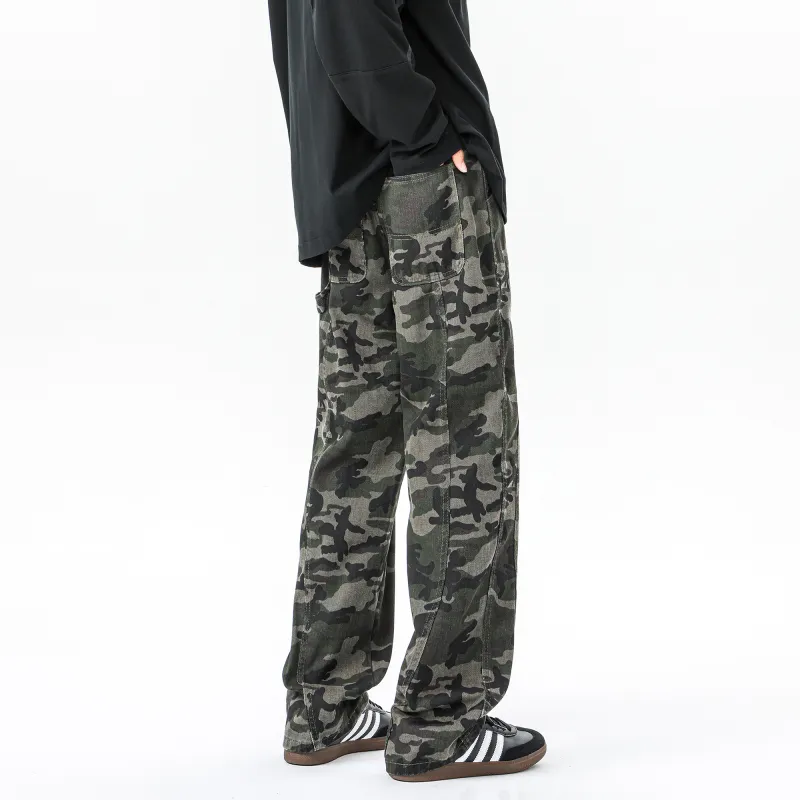 URBAN AUTHENTIC Jeans Unisex Camouflage Comes With-1