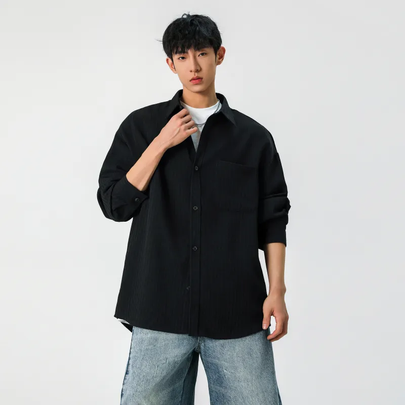 URBAN AUTHENTIC Shirt Unisex Black-5