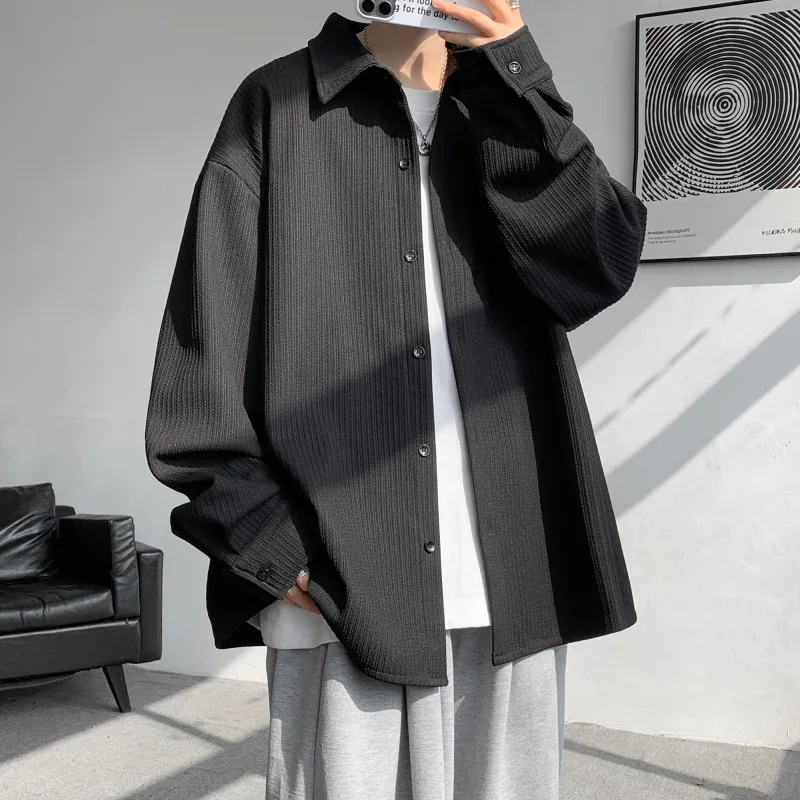 URBAN AUTHENTIC Shirt Unisex Black-6
