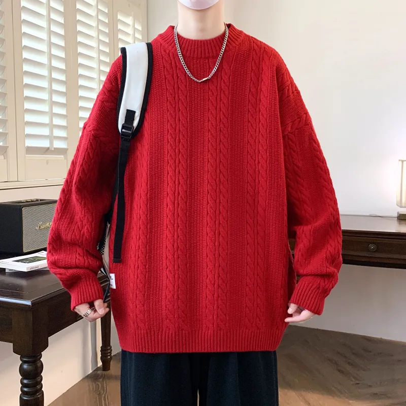 URBAN AUTHENTIC Knitwear Unisex Red-2