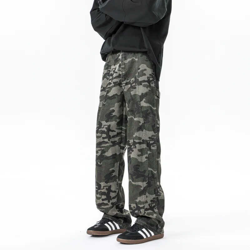 URBAN AUTHENTIC Jeans Unisex Camouflage Comes With-3