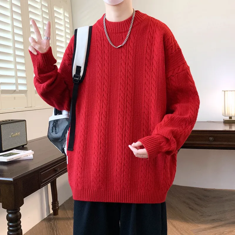 URBAN AUTHENTIC Knitwear Unisex Red-25