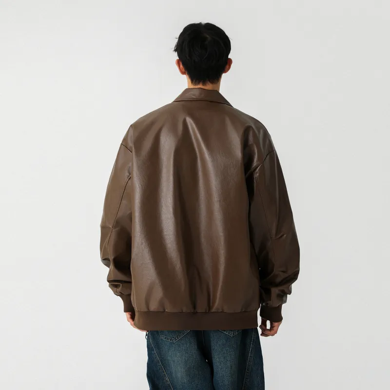 URBAN AUTHENTIC Leather Jacket Unisex-4