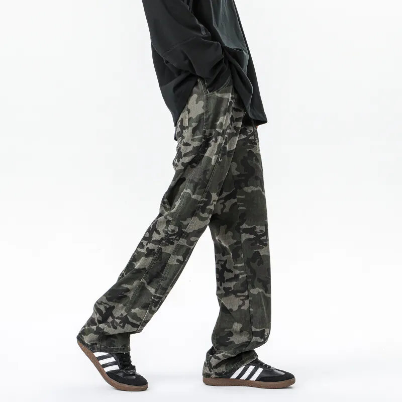 URBAN AUTHENTIC Jeans Unisex Camouflage Comes With-4