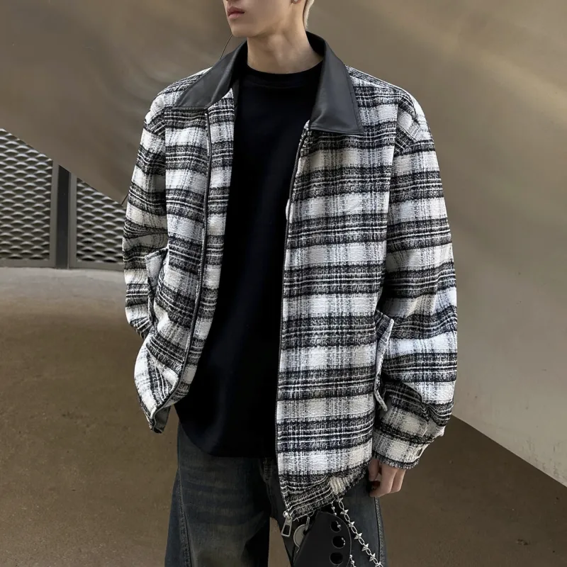 URBAN AUTHENTIC Jackets Coats Unisex Black White-4