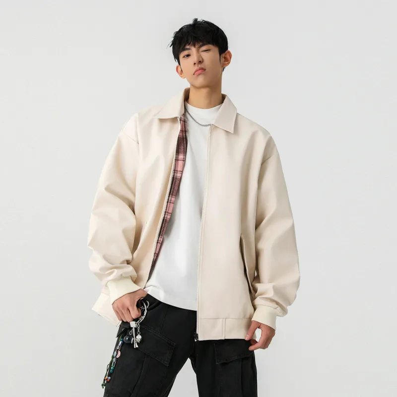 URBAN AUTHENTIC Leather Jacket Unisex-11