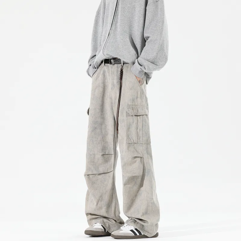 URBAN AUTHENTIC Casual Pants Unisex Apricot-4