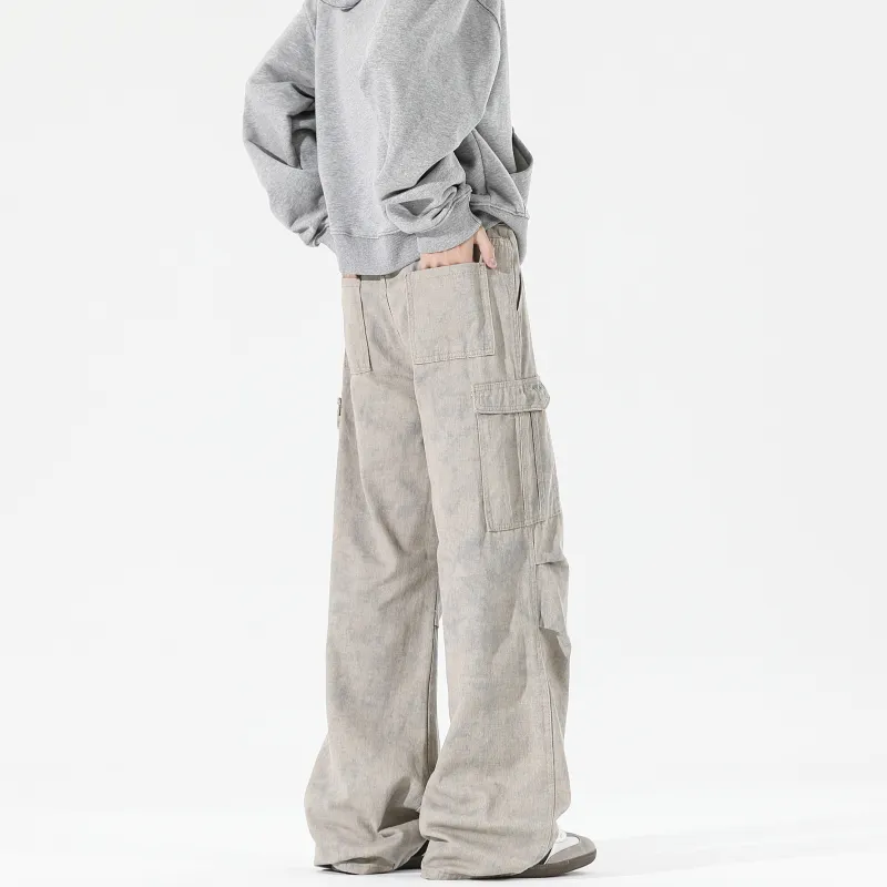 URBAN AUTHENTIC Casual Pants Unisex Apricot-6