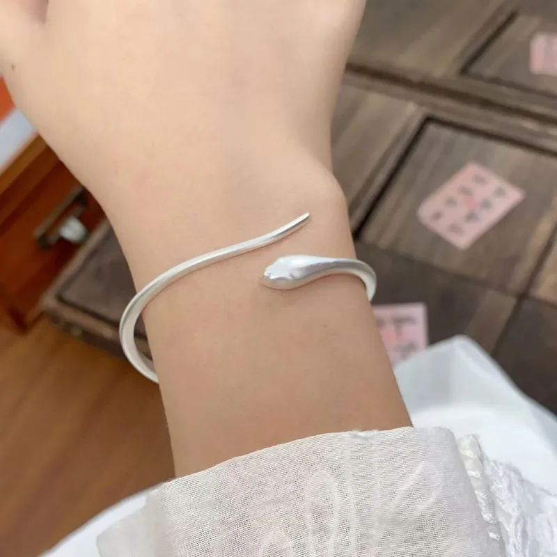 Two Joys 999 Fine Silver Bangles Women's-1
