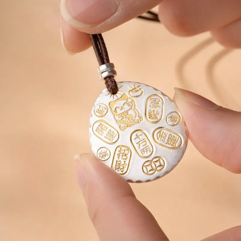 Two Joys 999 Fine Silver Pendants Unisex-3