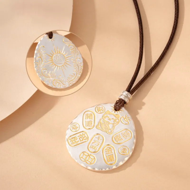 Two Joys 999 Fine Silver Pendants Unisex-2
