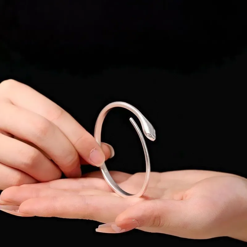Two Joys 999 Fine Silver Bangles Women's-2