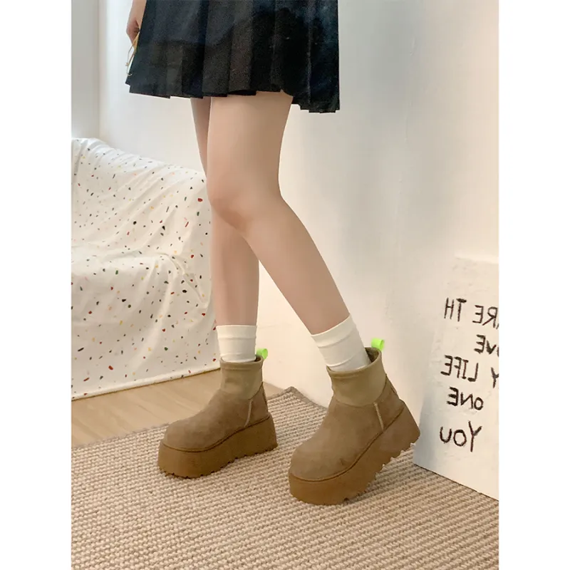 EEueeczs Ankle Boots Women's Chestnut/Antelope Brown-9