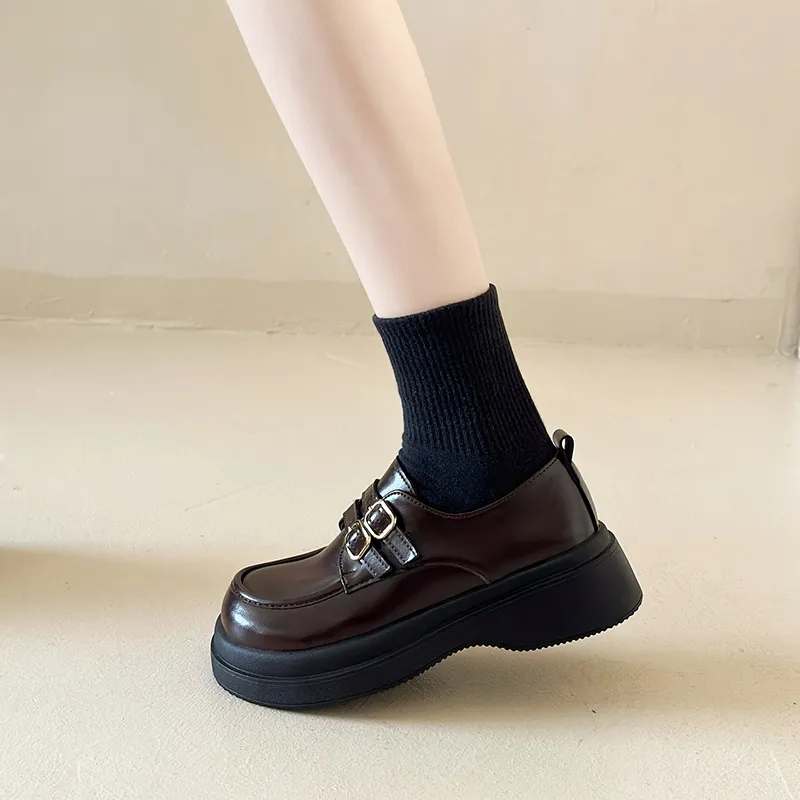 EEueeczs Loafers Women's Black/Brown-8