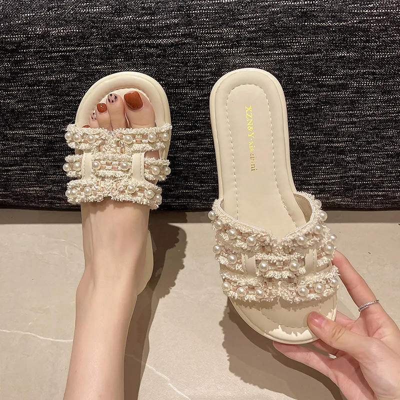 EEueeczs Rubber Sole Slip Resistant Slide Slippers Women's-7