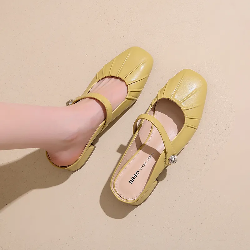 EEueeczs Rubber Sole Odor Resistant Abrasion Resistant Slip Resistant Quick Dry Closed Toe Slippers Women's-21