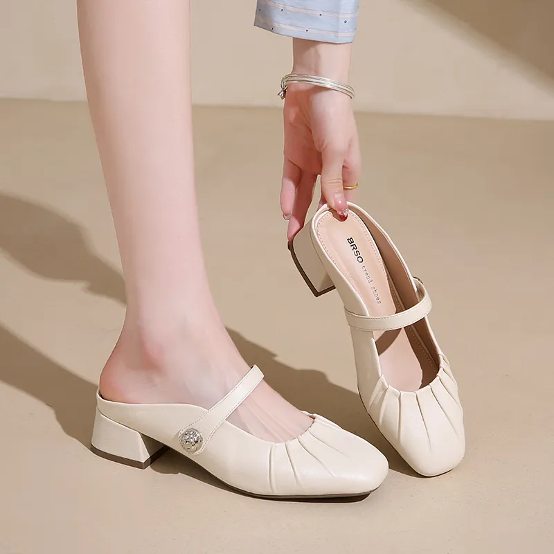 EEueeczs Rubber Sole Odor Resistant Abrasion Resistant Slip Resistant Quick Dry Closed Toe Slippers Women's-9