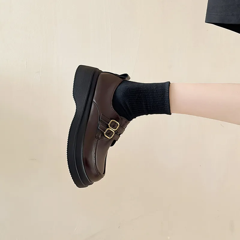 EEueeczs Loafers Women's Black/Brown-11