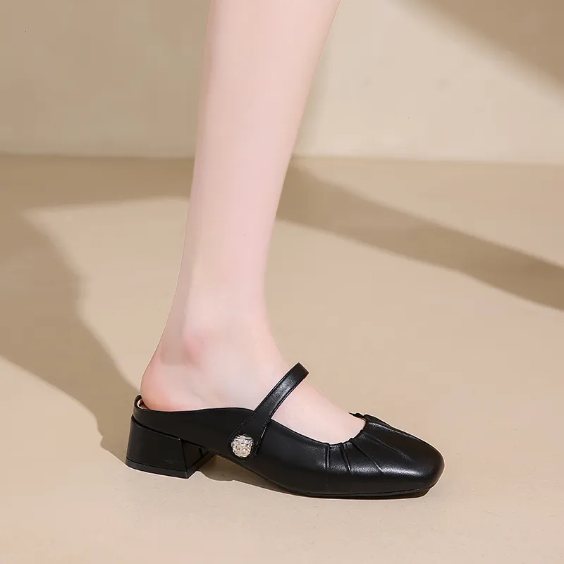 EEueeczs Rubber Sole Odor Resistant Abrasion Resistant Slip Resistant Quick Dry Closed Toe Slippers Women's-15