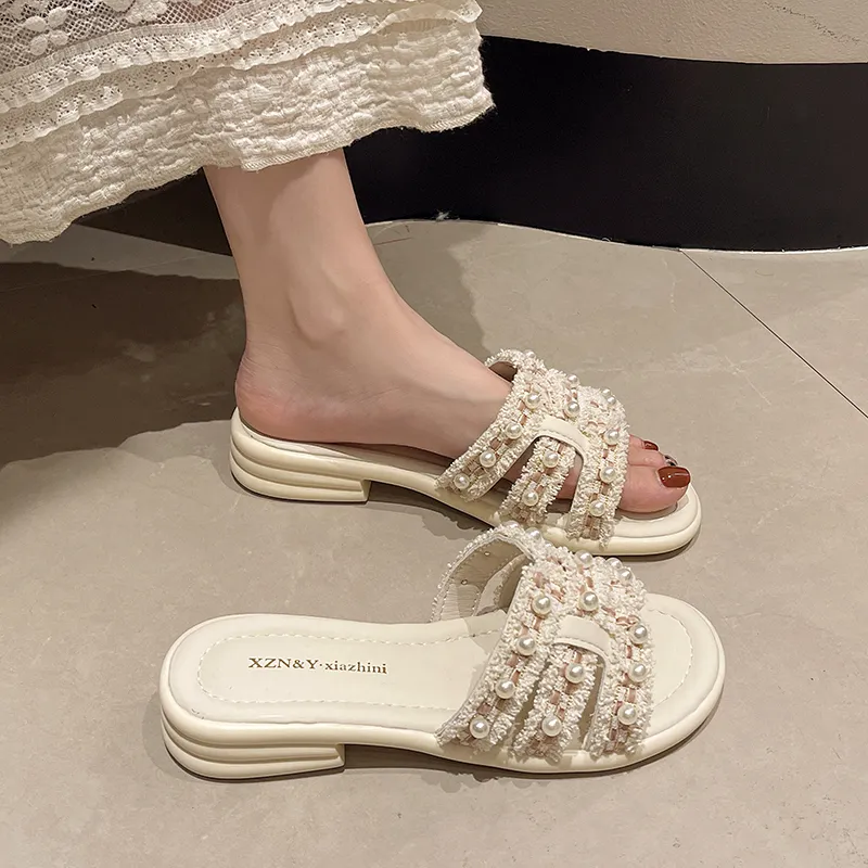 EEueeczs Rubber Sole Slip Resistant Slide Slippers Women's-5