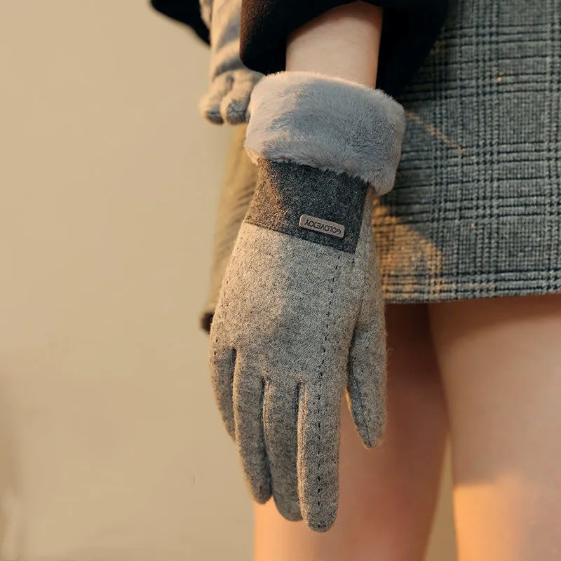 Mulinsen Cashmere Knit Gloves Women's-2