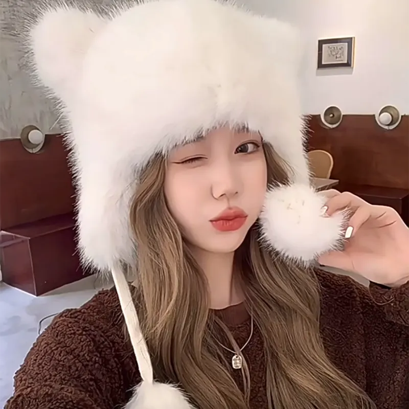 Mulinsen Imitation Fox Fur Hats & Caps Unisex-2