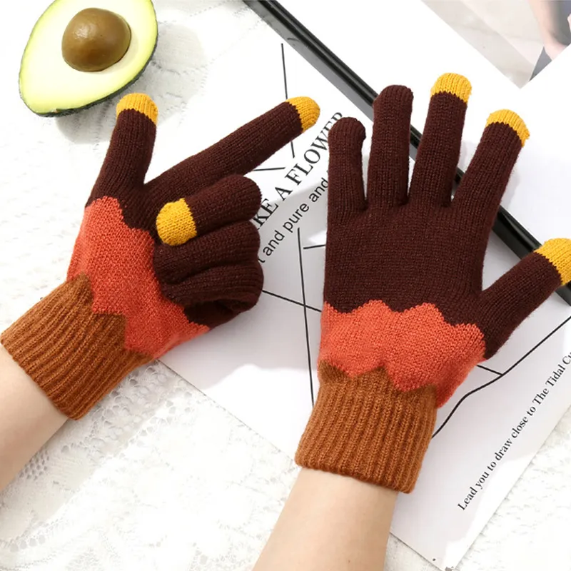 Mulinsen Acrylic Knit Gloves Unisex-1